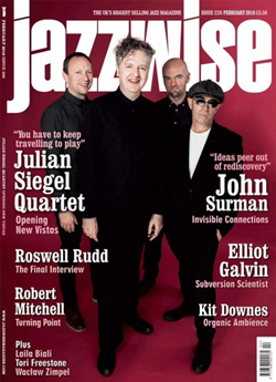 JSQ on cover of Jazzwise Feb 2018 JSQ on cover of Jazzwise Feb 2018
